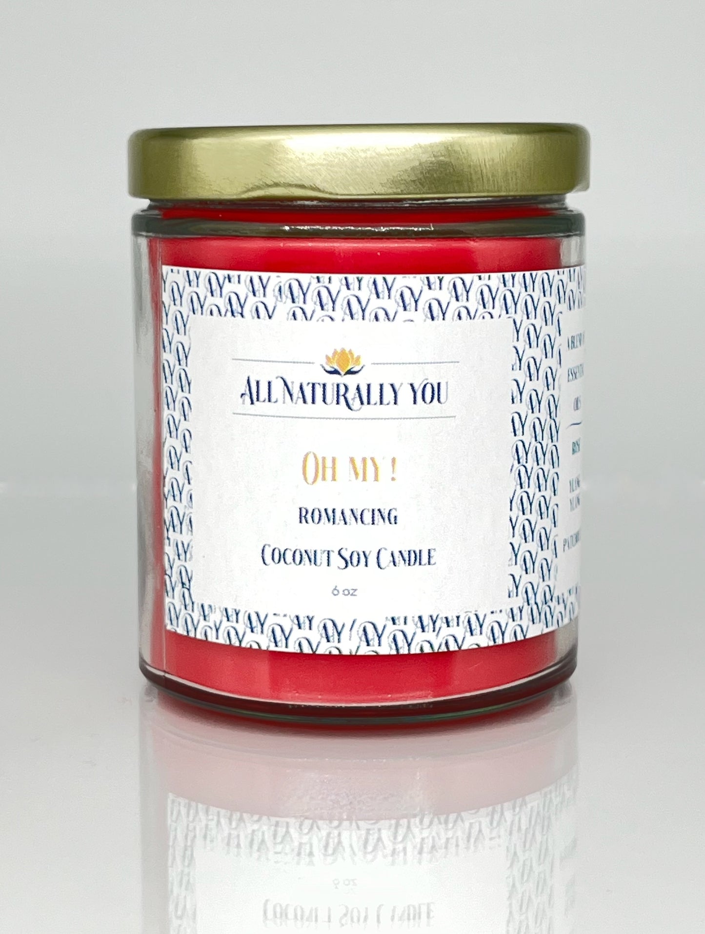 Oh My! Aromatherapy Coconut Soy Candle