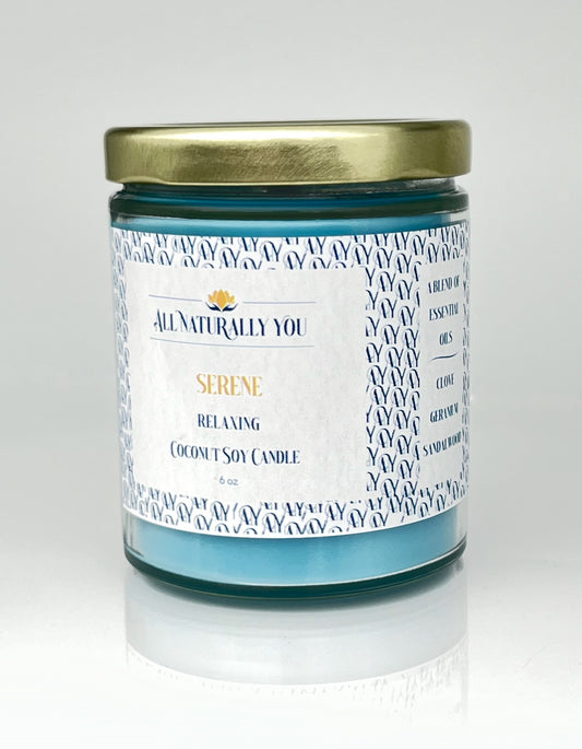 Serene Aromatherapy Coconut Soy Candle
