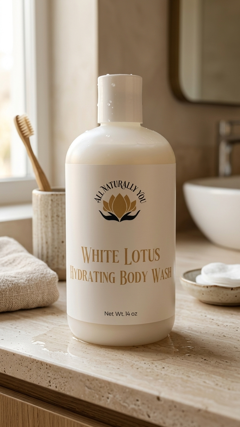 White Lotus Body Wash | White Tea & Lemongrass Spa Cleanser