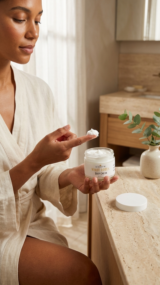 White Lotus Moisturizing Body Cream– Plant-Based Moisturizer