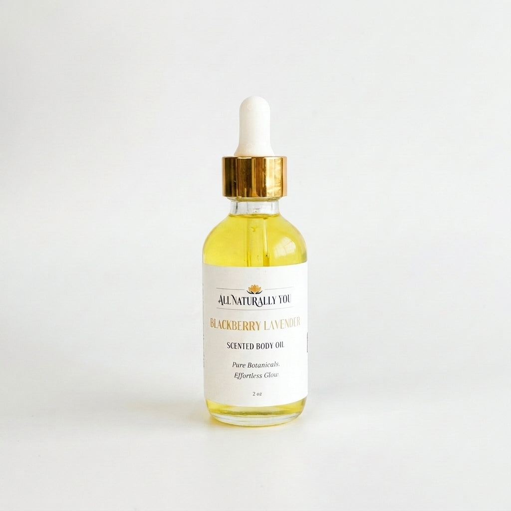 Blackberry Lavender Botanical Body Oil | Calming Body Oil for Soft, Nourished Skin