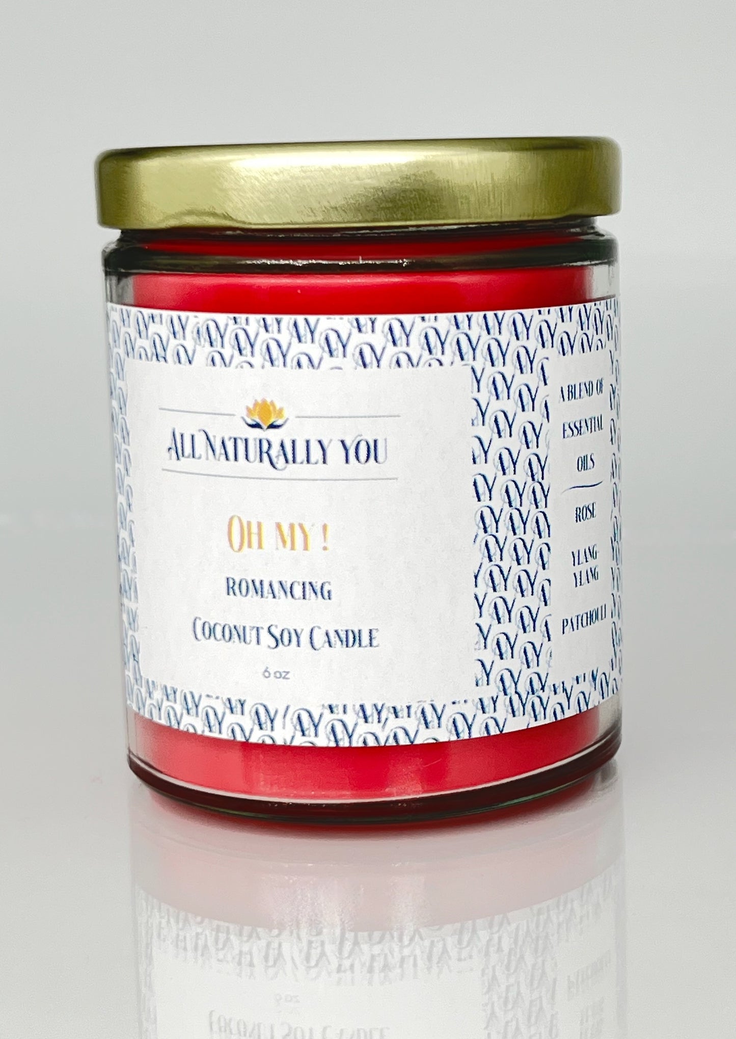 Oh My! Aromatherapy Coconut Soy Candle