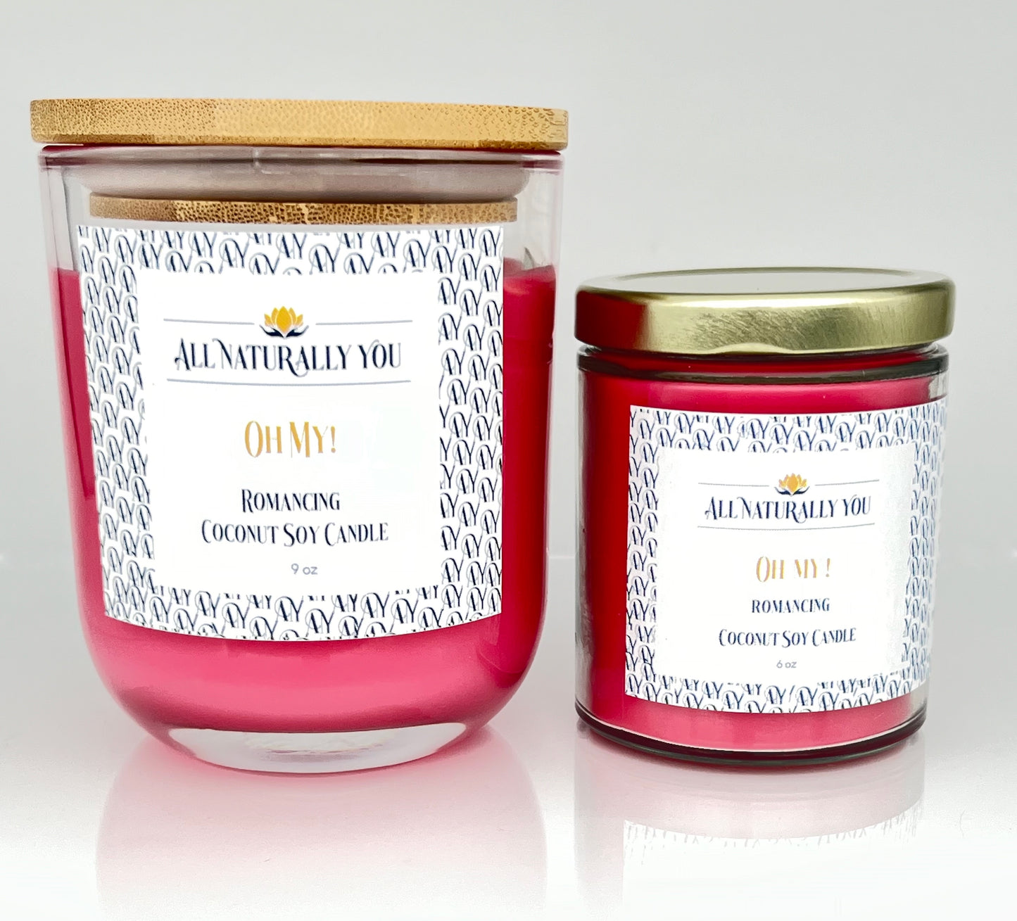 Oh My! Aromatherapy Coconut Soy Candle
