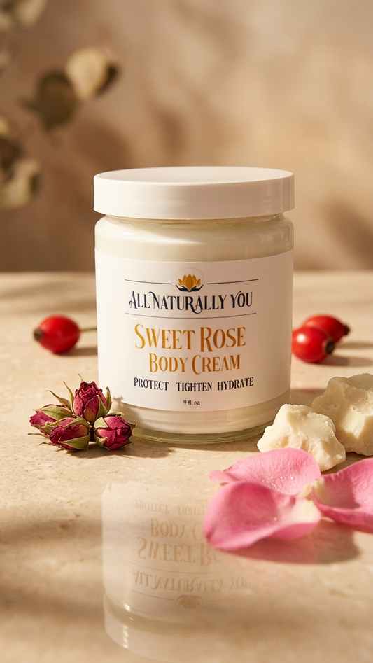Sweet Rose Moisturizing Body Cream– Plant-Based Moisturizer